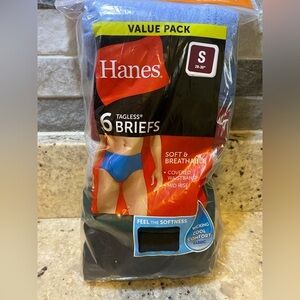 New Men’s‎ Tag less 6 Pack  Briefs Size Small